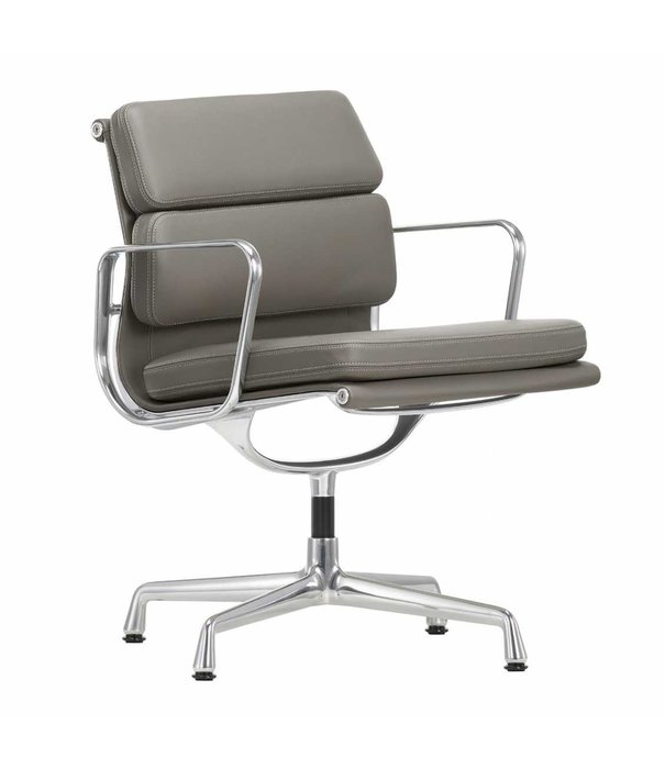 Vitra  Soft Pad Chair EA 208 Bureaustoel premium F leer, draaibaar