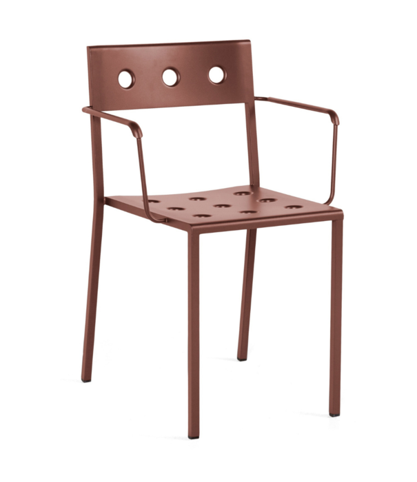 Hay  Hay Balcony Tuinstoel met armleuning iron red