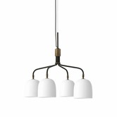 Howard Chandelier 4 arm, short, bone china