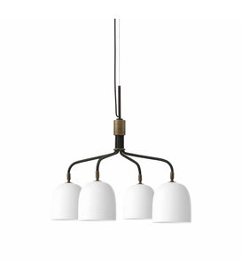 Howard Chandelier 4 arm, short, bone china