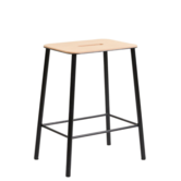 Adam stool leather seat