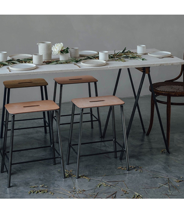 Frama  Adam kruk leer zitting