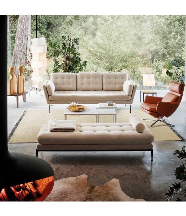 Vitra  Vitra Suita 3-seater Sofa Tufted, Corsaro stone melange