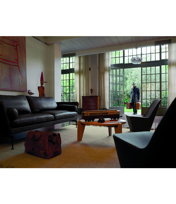 Vitra  Vitra Suita 3-seater Sofa Classic back cushions, Corsaro stone melange