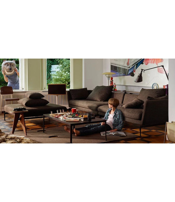 Vitra  Vitra Suita 3-seater Sofa Classic back cushions, Corsaro stone melange