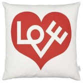 Vitra - Graphic Print Pillows Love Heart, crimson