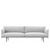 Muuto - Outline 3 seater sofa - base black