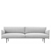 Outline 3 seater sofa - base black