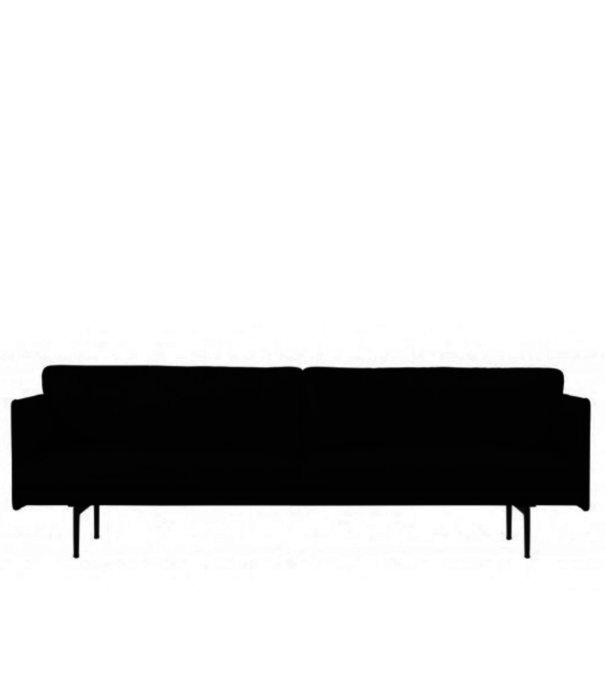 Muuto  Muuto - Outline 3 seater sofa - base black