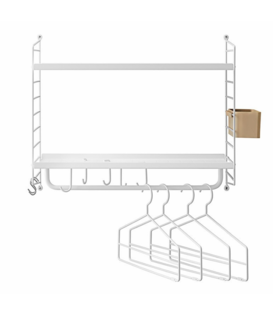 String System - Hallway wall rack combination metal