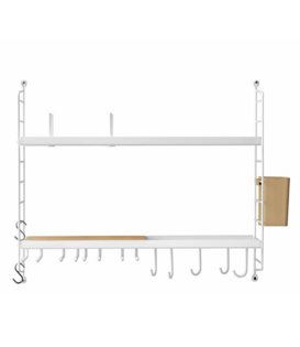 String System - Kitchen wall rack combination white