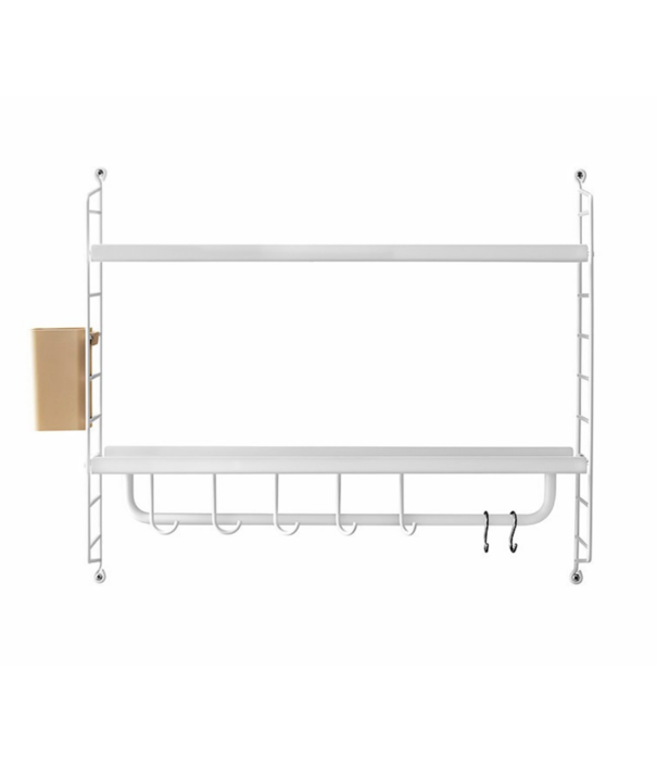 String  String - Bathroom wall rack combination metal