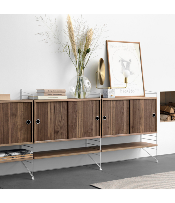 String  String Woonkamer F combinatie hout