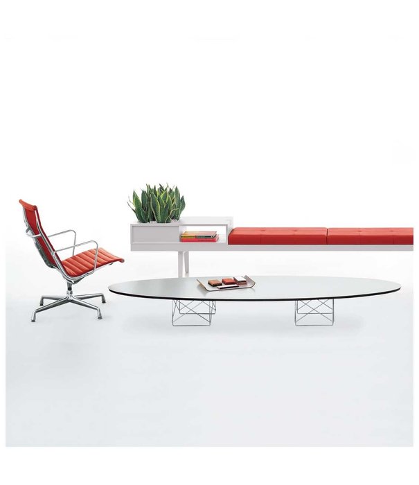 Vitra  Vitra Eames Elliptical Table ETR, HPL wit laminaat