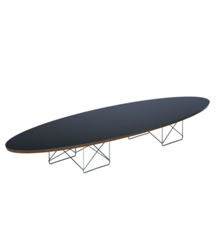 Vitra Elliptical Table ETR Salontafel HPL zwart