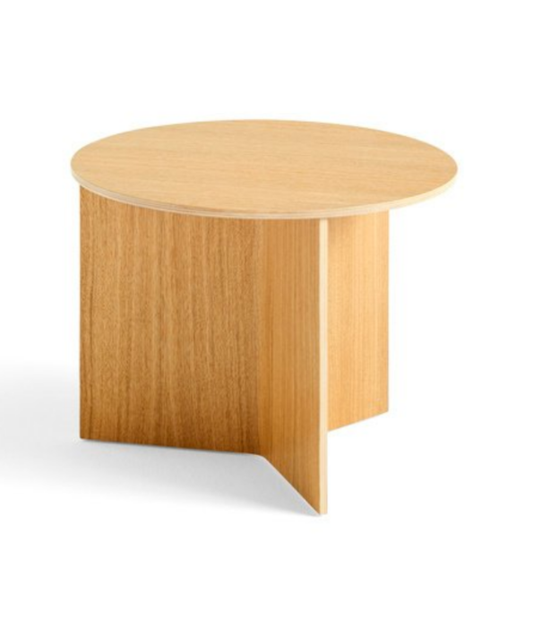 Hay  Hay - Slit side table round oak Ø45