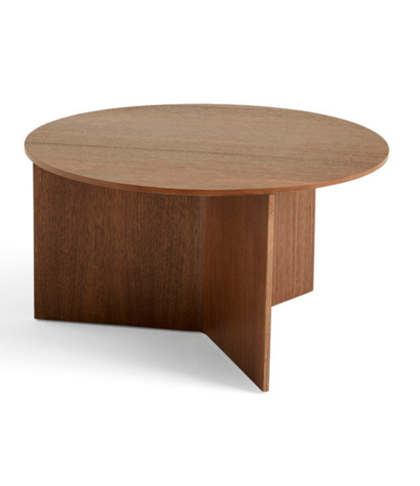 Hay  Hay - Slit coffee table wood round xl