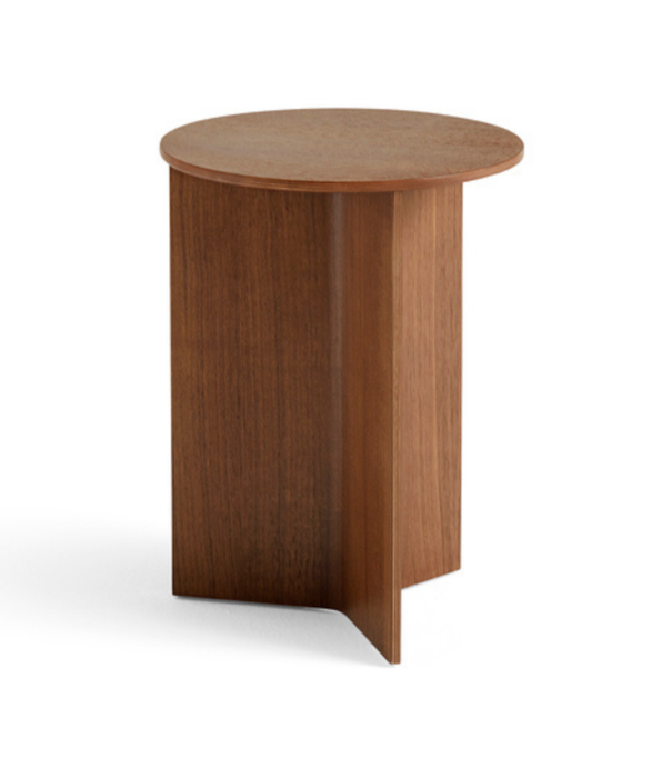 Hay  Hay - Slit bijzettafel wood rond high