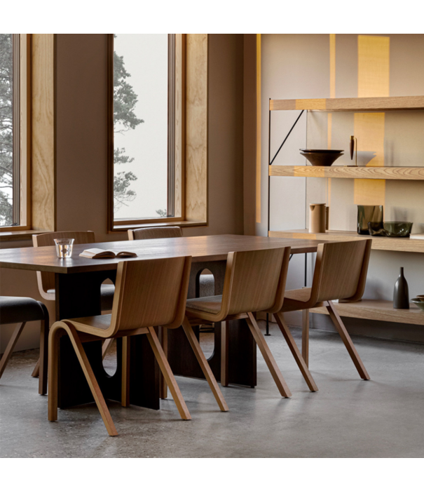 Audo Audo Ready Eetkamerstoel eiken, zitting gestoffeerd