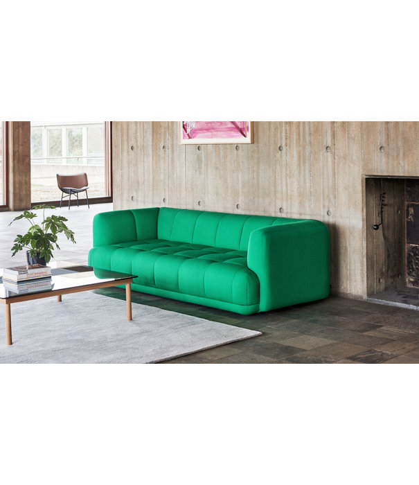 Hay  Hay - Quilton Duo 3-seater Sofa - fabric Linara / Mode