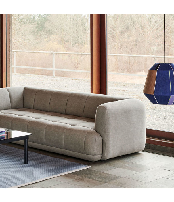 Hay  Hay - Quilton Duo 3-seater Sofa - fabric Linara / Mode