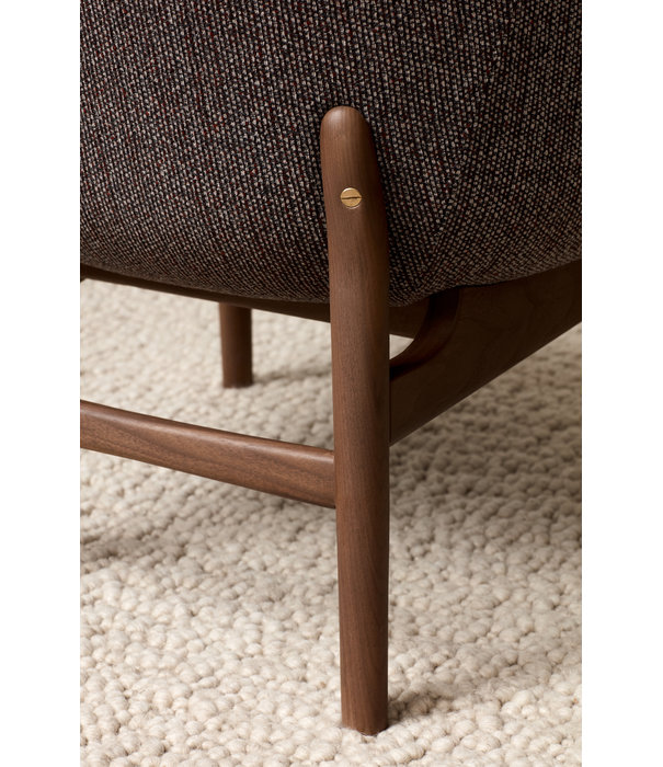 Audo Audo - Harbour lounge chair black oak, leather Dakar 0842