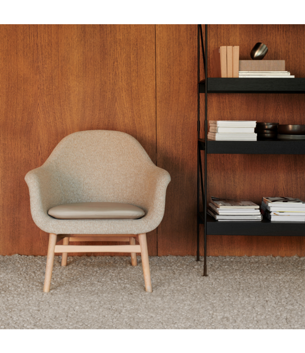 Audo Audo - Harbour lounge stoel zwart eiken, Fiord 961