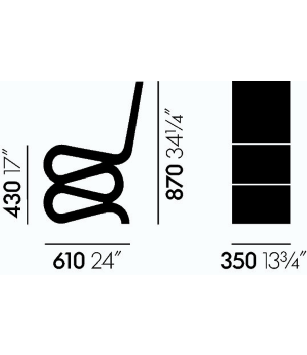 Vitra  Vitra Wiggle Stoel Frank Gehry