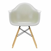 Vitra Eames DAW Fiberglass Dining Armchair, gold maple legs