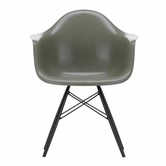 Vitra - DAW fiberglass stoel zwart esdoorn