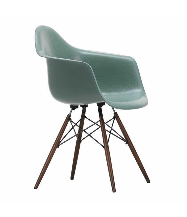 Vitra  Vitra Eames DAW Fiberglass Dining Armchair dark maple legs