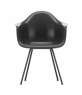 DAX fiberglass stoel poten zwart