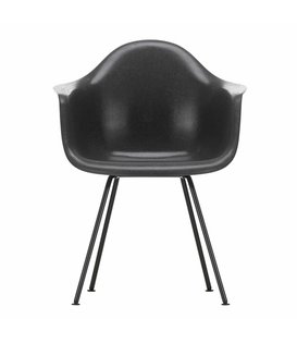 Vitra - Eames DAX fiberglass armchair black legs