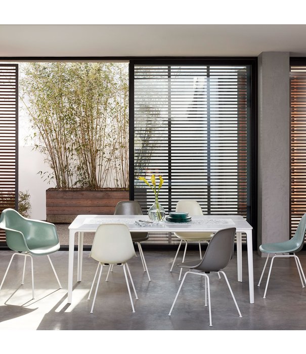 Vitra  Vitra Eames DAX fiberglass Dining Armchair,  chrome base