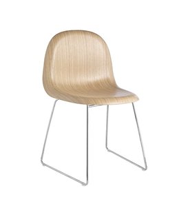 3D dining chair - base sledge chrome