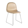 Gubi - 3D dining chair - base sledge chrome