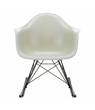 Vitra - RAR Fiberglass schommelstoel goud esdoorn, zwart