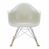 Vitra Eames Fiberglass Armchair RAR chrome / gold maple