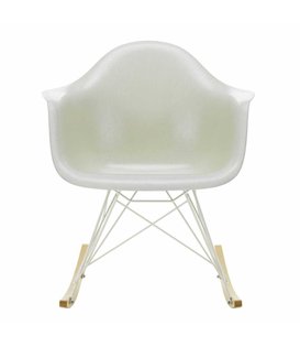 Vitra - RAR Fiberglass rocking chair gold maple, white