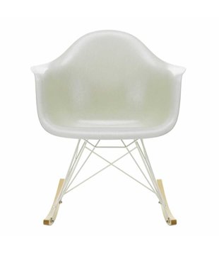 Vitra Eames  Fiberglass RAR Schommelstoel, goud esdoorn onderstel