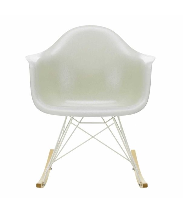 Vitra  Vitra - Eames Fiberglass Armchair RAR gold maple, white