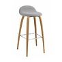 Gubi - 3D Bar stool upholstered wood base