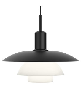 Louis Poulsen - PH 5 / 5 Hanglamp Zwart - Opaal Glas