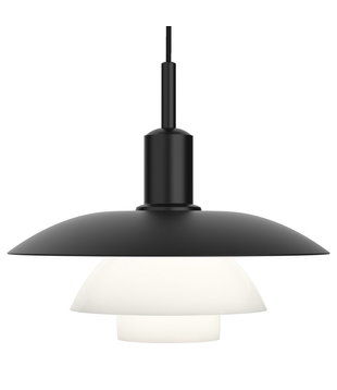 Louis Poulsen - PH 5 / 5 Hanglamp Zwart - Opaal Glas
