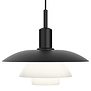 Louis Poulsen - PH 5 / 5 Hanglamp Zwart - Opaal Glas