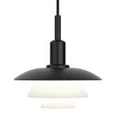 PH 3/3 Hanglamp zwart, opaal glas