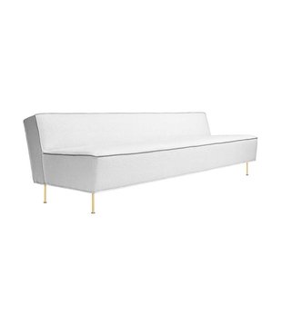 Gubi - Modern Line Sofa - basis zwarte poten L240