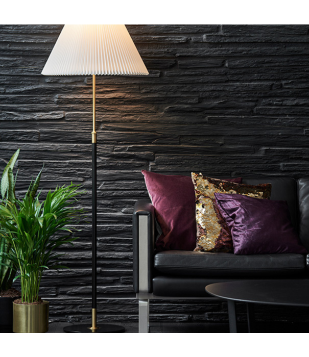 Le klint  Le Klint 351 Vloerlamp messing, zwart, Aage Petersen 1970