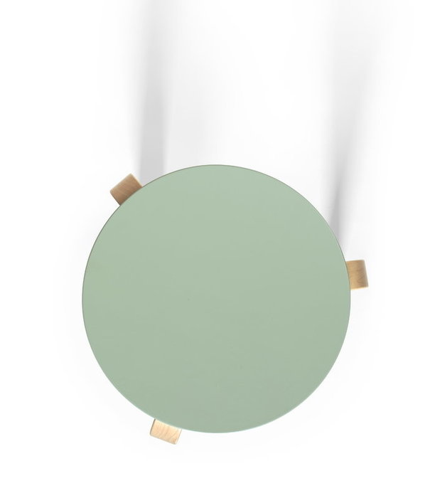 Artek  Stool 60 berken, zitting groen