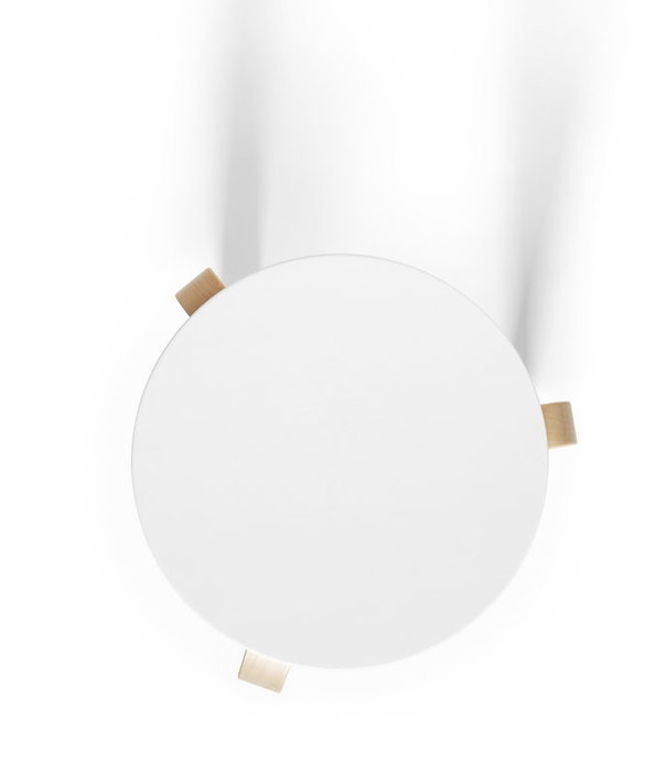 Artek  Stool 60 birch, seat white
